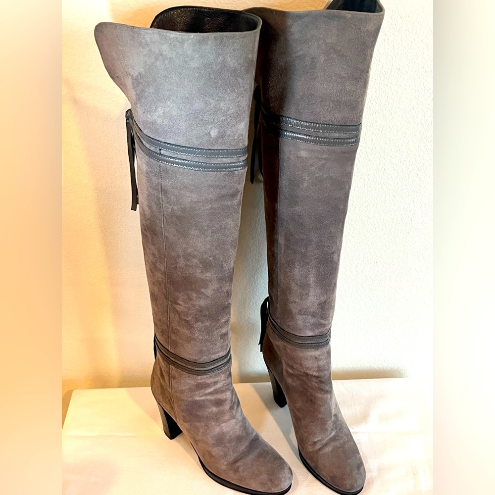 Tall Boots | Cole Haan | Gray | Suede - Leather